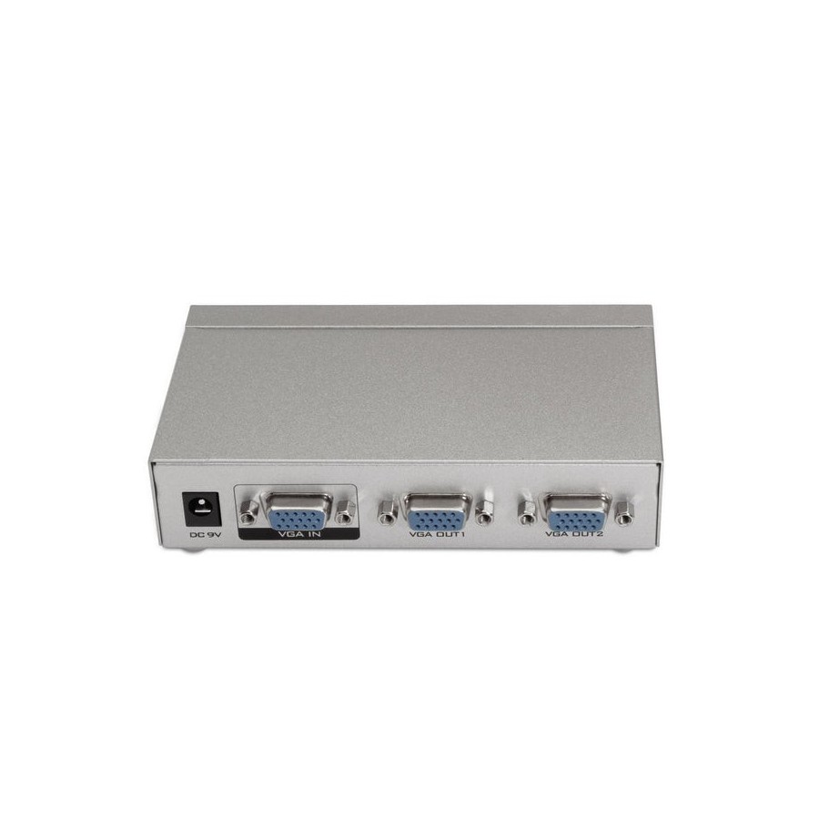 Aisens svga duplicador para 2 monitores con alimentacion - plata a116-0084