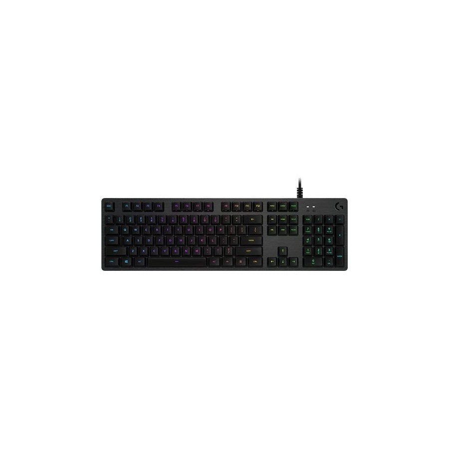 Teclado portugués logitech g g512 carbon lightsync rgb mechanical gaming gx brown switches carbono