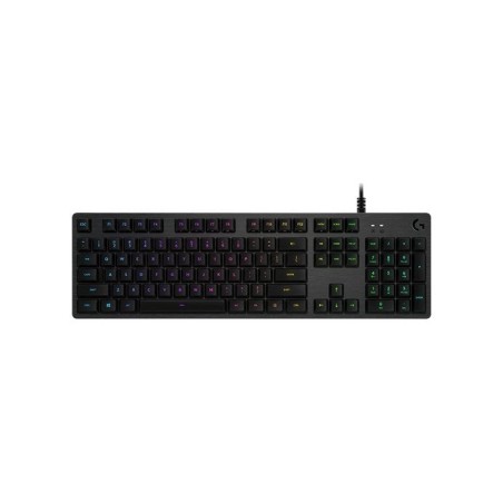 Teclado portugués logitech g g512 carbon lightsync rgb mechanical gaming gx brown switches carbono