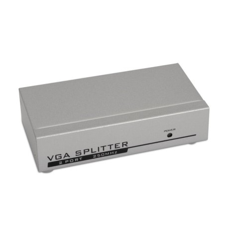 Aisens svga duplicador para 2 monitores con alimentacion - plata a116-0084