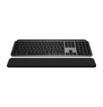 Teclado alemán + ratón logitech mx keys s combo for mac rf wireless + bluetooth qwertz aluminio, negro