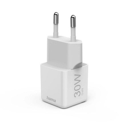 Hama cargador red eléctrica blanco usb-c 30w carga rápida