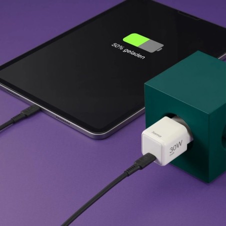 Hama cargador red eléctrica blanco usb-c 30w carga rápida
