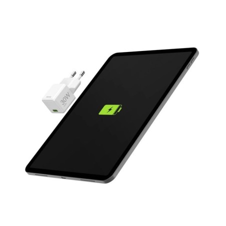 Hama cargador red eléctrica blanco usb-c 30w carga rápida