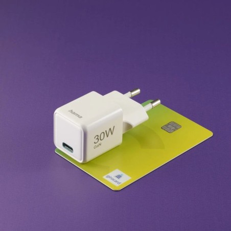 Hama cargador red eléctrica blanco usb-c 30w carga rápida
