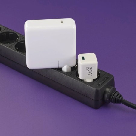 Hama cargador red eléctrica blanco usb-c 30w carga rápida