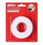 Cinta doble cara apli 13986 foam 3d19mm*2.8mespuma con efecto volumenpermanente