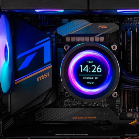 Sistema de refrigeración líquida nox x-240 lcd negro