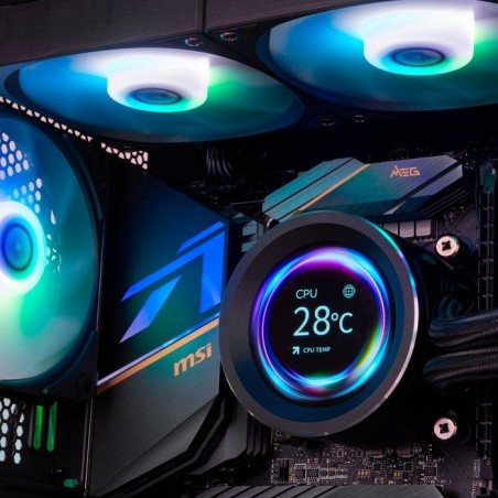 Sistema de refrigeración líquida nox x-240 lcd negro