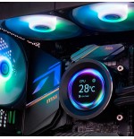 Sistema de refrigeración líquida nox x-240 lcd negro