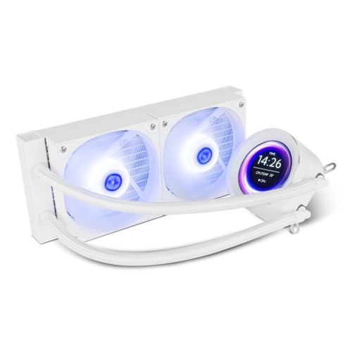 Sistema de refrigeración líquida nox x-240 lcd blanco