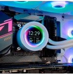 Sistema de refrigeración líquida nox x-240 lcd blanco