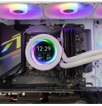 Sistema de refrigeración líquida nox x-360 lcd blanco