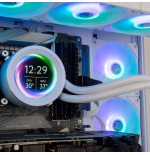 Sistema de refrigeración líquida nox x-360 lcd blanco