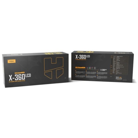 Sistema de refrigeración líquida nox x-360 lcd blanco