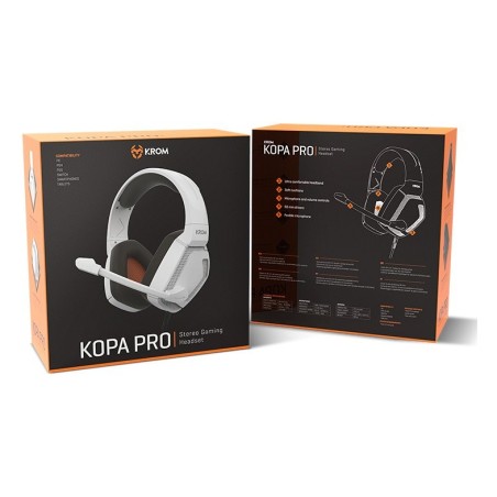 Auricular  krom kopa pro  gaming stereo blanco