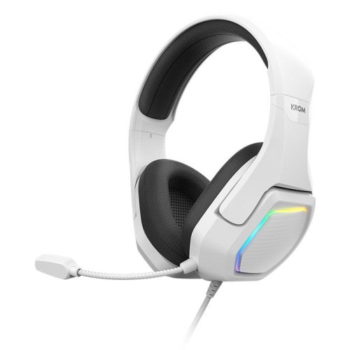 Auriculares krom kopa  gaming 7.1 virtual blanc
