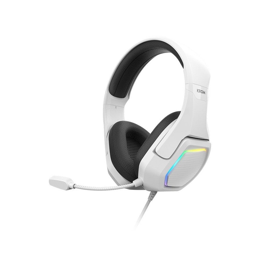 Auriculares krom kopa  gaming 7.1 virtual blanc