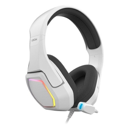 Auriculares krom kopa  gaming 7.1 virtual blanc