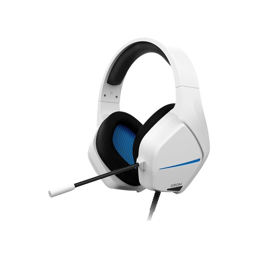 Krom kopa move auricular gamng estereo blanco azul
