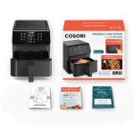 Freidora de aire cosori premium ii chef edition 6.2l, 1700w negra