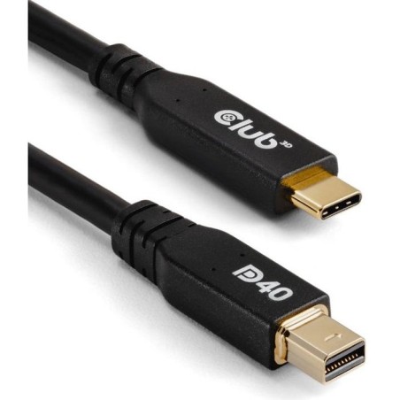 Cable club3d cac-1561  displayport 2 m mini displayport usb tipo c negro