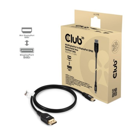 Club3d cable minidp 2.1 - dp2.1 1m 10k60hz m m retail