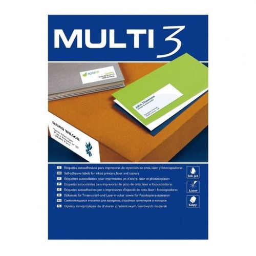 Etiquetas adhesivas apli multi3 48.5 x 25.4mm 100 hojas