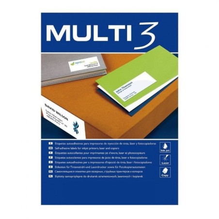 Etiquetas adhesivas apli multi3 48.5 x 25.4mm 100 hojas