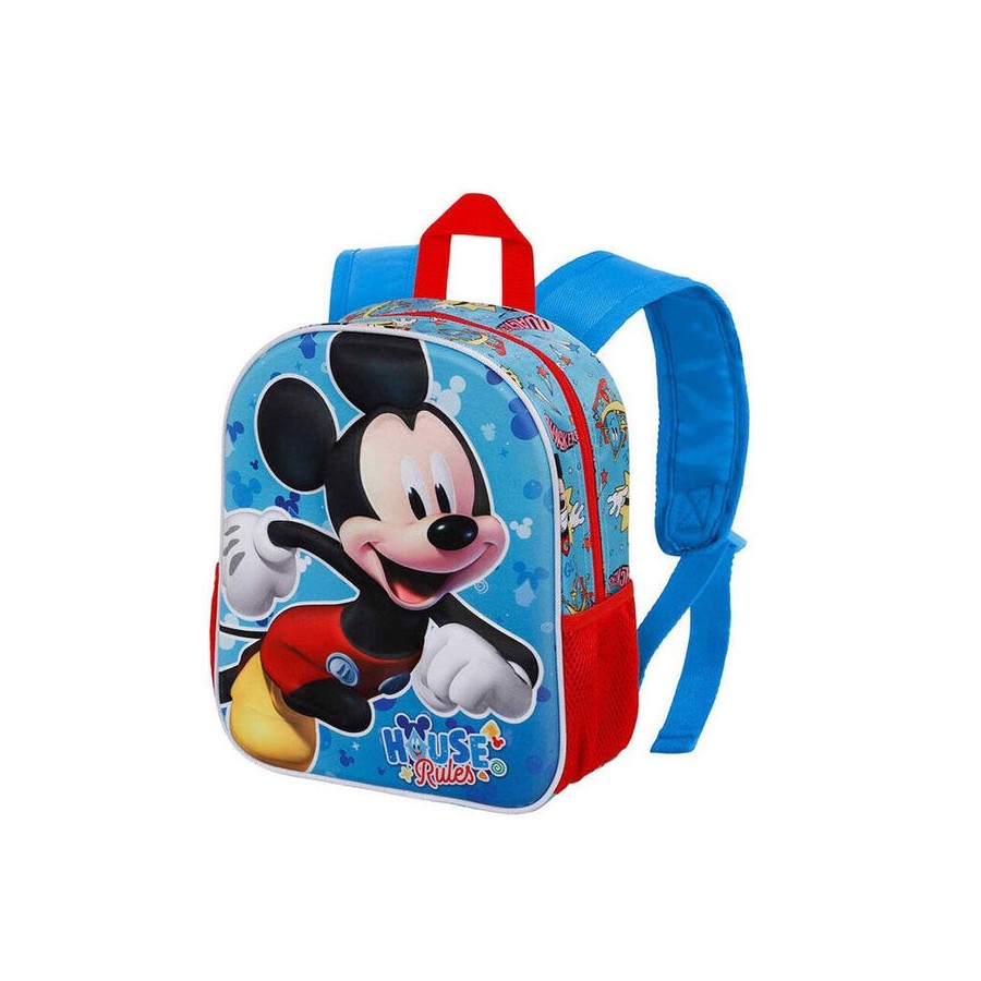 Mochila 3d pequeña mickey mouse house. karactermania