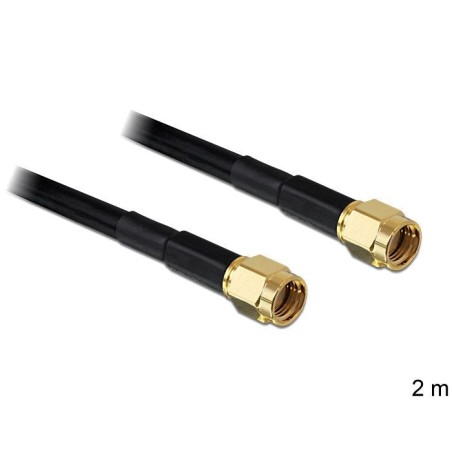 Delock cable de antena rp-sma macho  rp-sma macho lmr195 2 m