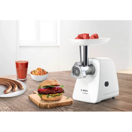 Picadora  bosch mfw2520w 1500 w acero inoxidable, blanco