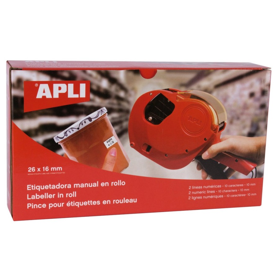 Etiquetadora apli 101419 para rollo de 26 x 16mm