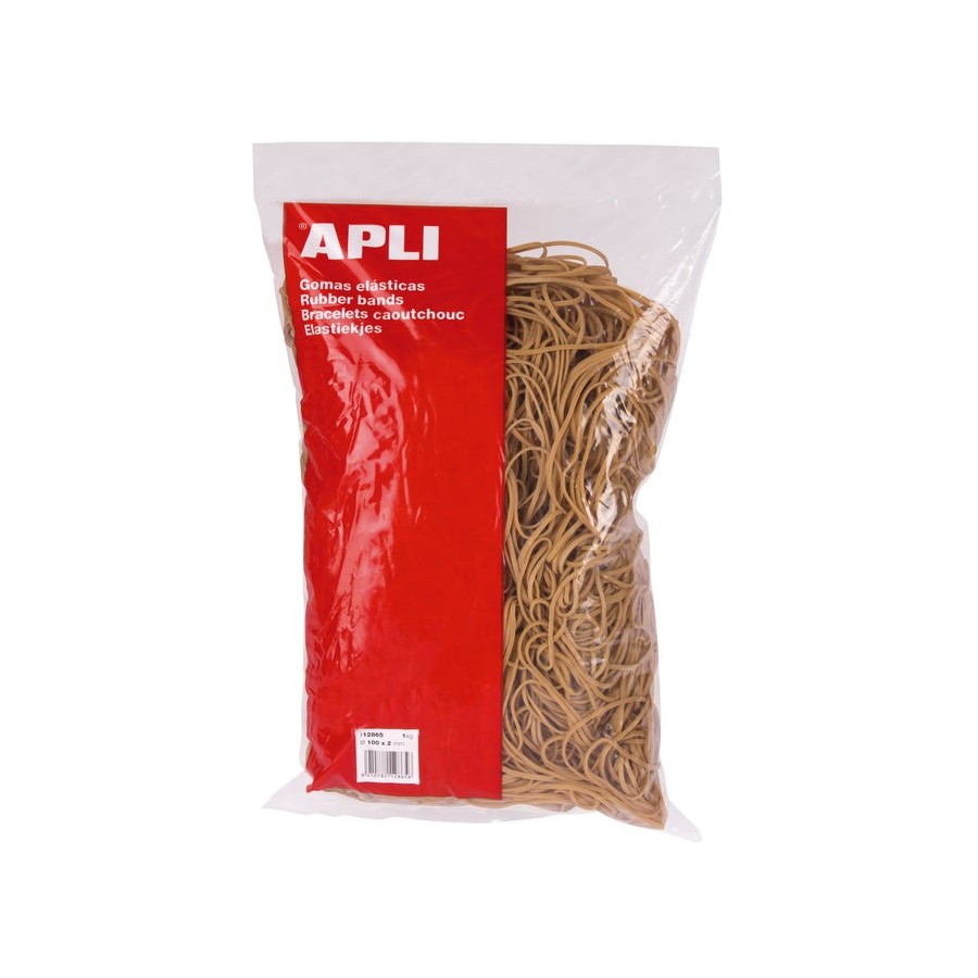 Gomas elasticas100x2bolsa de 100 grapli