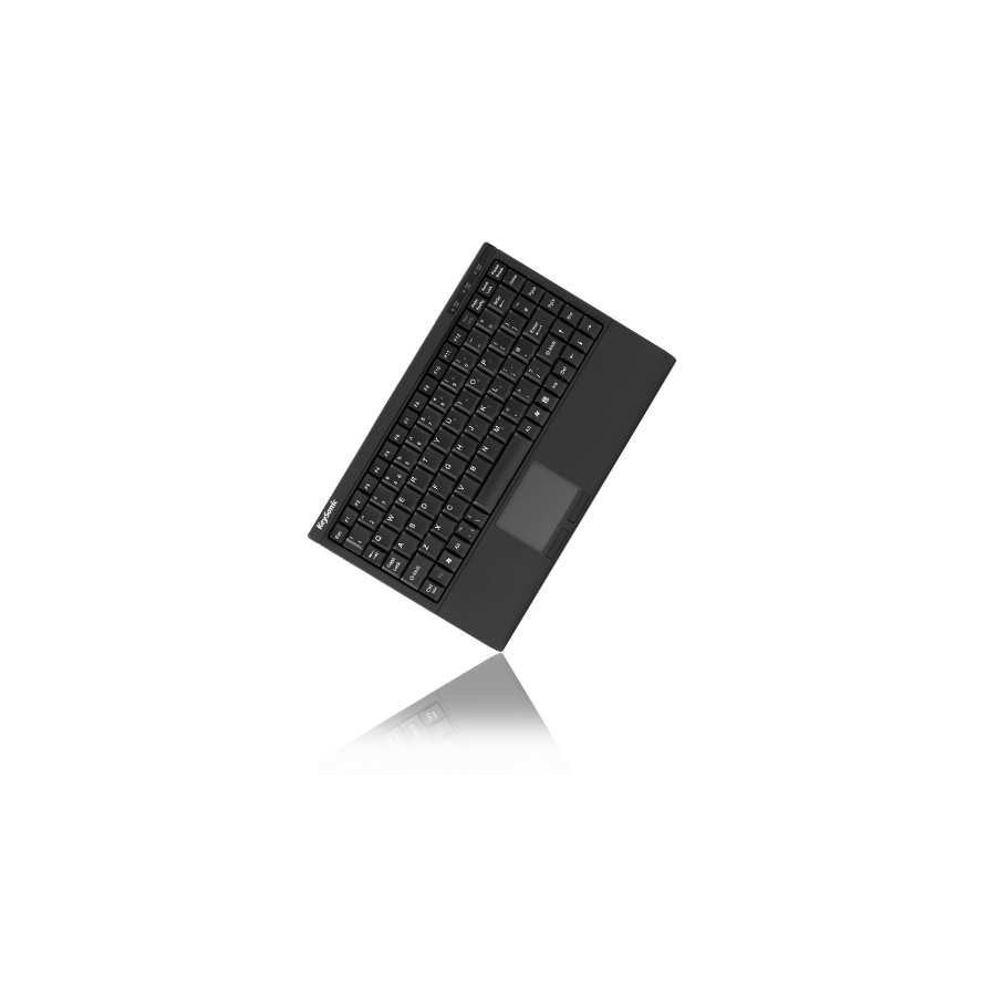 Mini teclado keysonic ack-540u + usb, negro, smarttouchpad, alemán, softskin