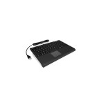 Mini teclado keysonic ack-540u + usb, negro, smarttouchpad, alemán, softskin