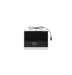 Mini teclado keysonic ack-540u + usb, negro, smarttouchpad, alemán, softskin