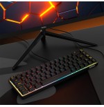 Teclado español mini krom kalista rgb membrana