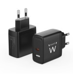 Cargador rapido ewent 2puertos (usb-c/a) 65w
