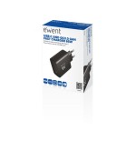 Cargador rapido ewent 2puertos (usb-c/a) 65w