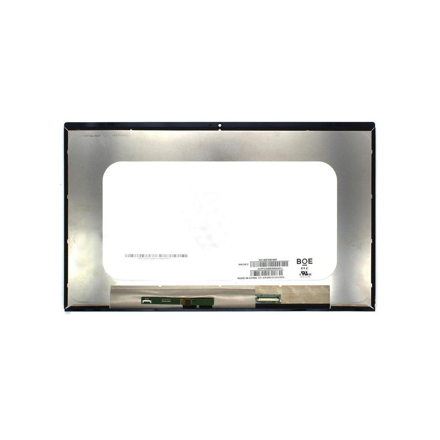 Pantalla led táctil de 14" para portátil lenovo flex 5 14 areo1 nv140fhm n4u fhd con marco