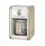 Cafetera de goteo ariete vintage beige2000w4-12 tazasjarra vidrio templadocuerpo metálico + abs