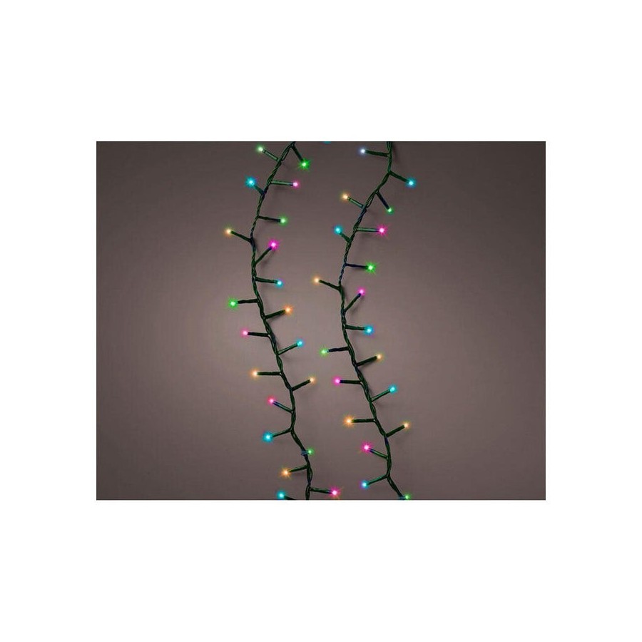 Guirnalda led compact parpadeante multicolor pastel 16m 500 leds cable verde