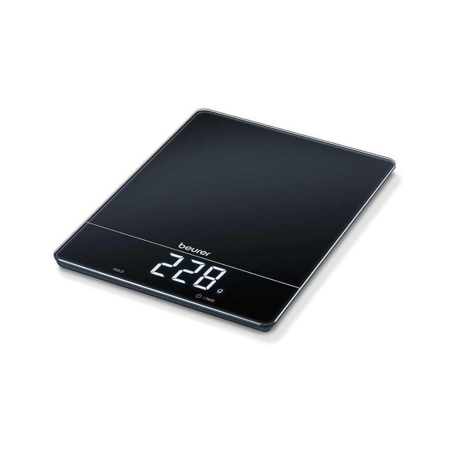 Báscula de cocina beurer ks-34 hasta 15kg pantalla magic fácil lectura función hold y tara