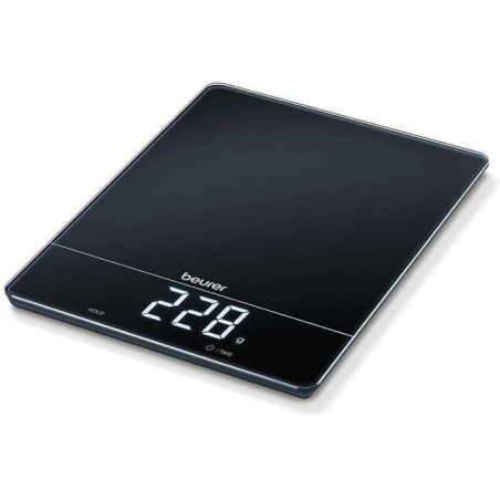 Báscula de cocina beurer ks-34 hasta 15kg pantalla magic fácil lectura función hold y tara