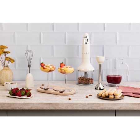 Smeg hbf03creu batidora de inmersión 700 w crema de color, acero inoxidable