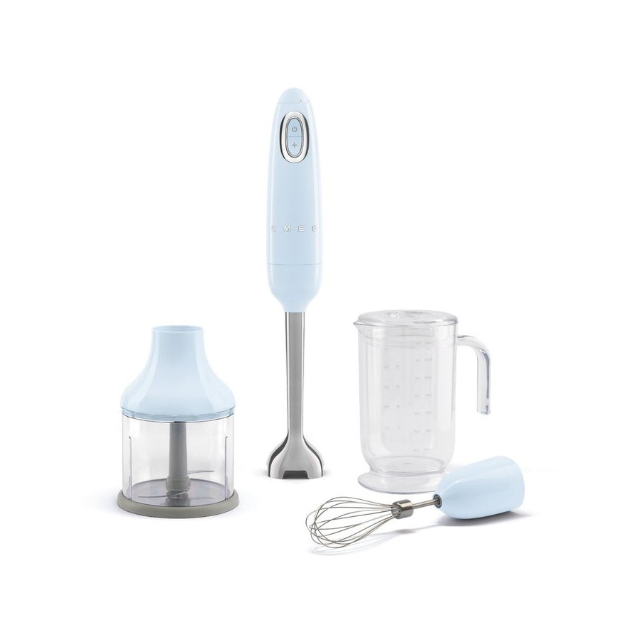 Smeg hbf03pbeu batidora de inmersión 700 w azul claro, acero inoxidable