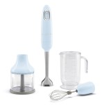 Smeg hbf03pbeu batidora de inmersión 700 w azul claro, acero inoxidable