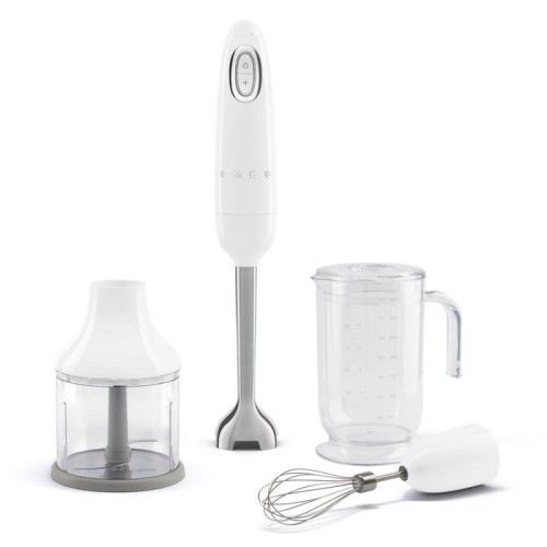 Smeg hbf03wheu batidora de inmersión 700 w acero inoxidable, blanco