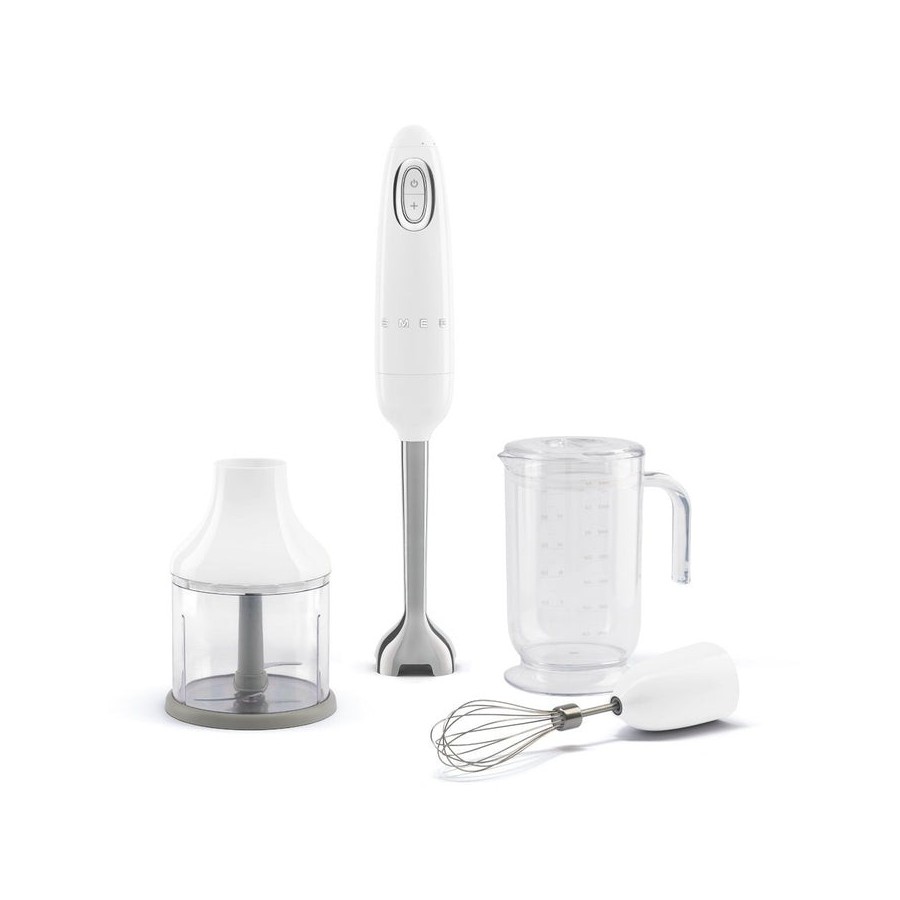 Smeg hbf03wheu batidora de inmersión 700 w acero inoxidable, blanco